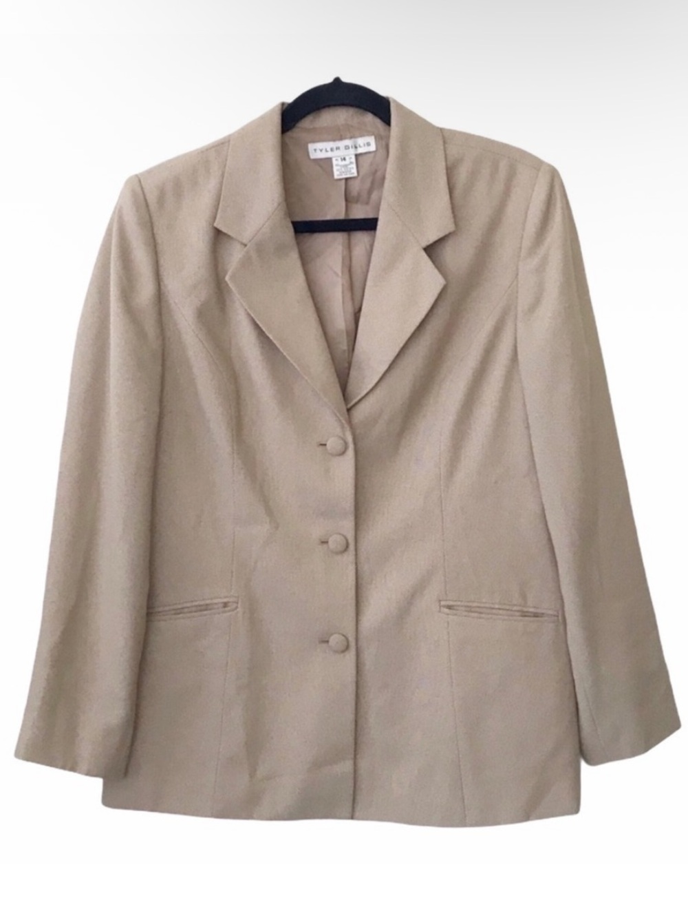 Tyler Gillis Beige Tan Blazer Coat Jacket